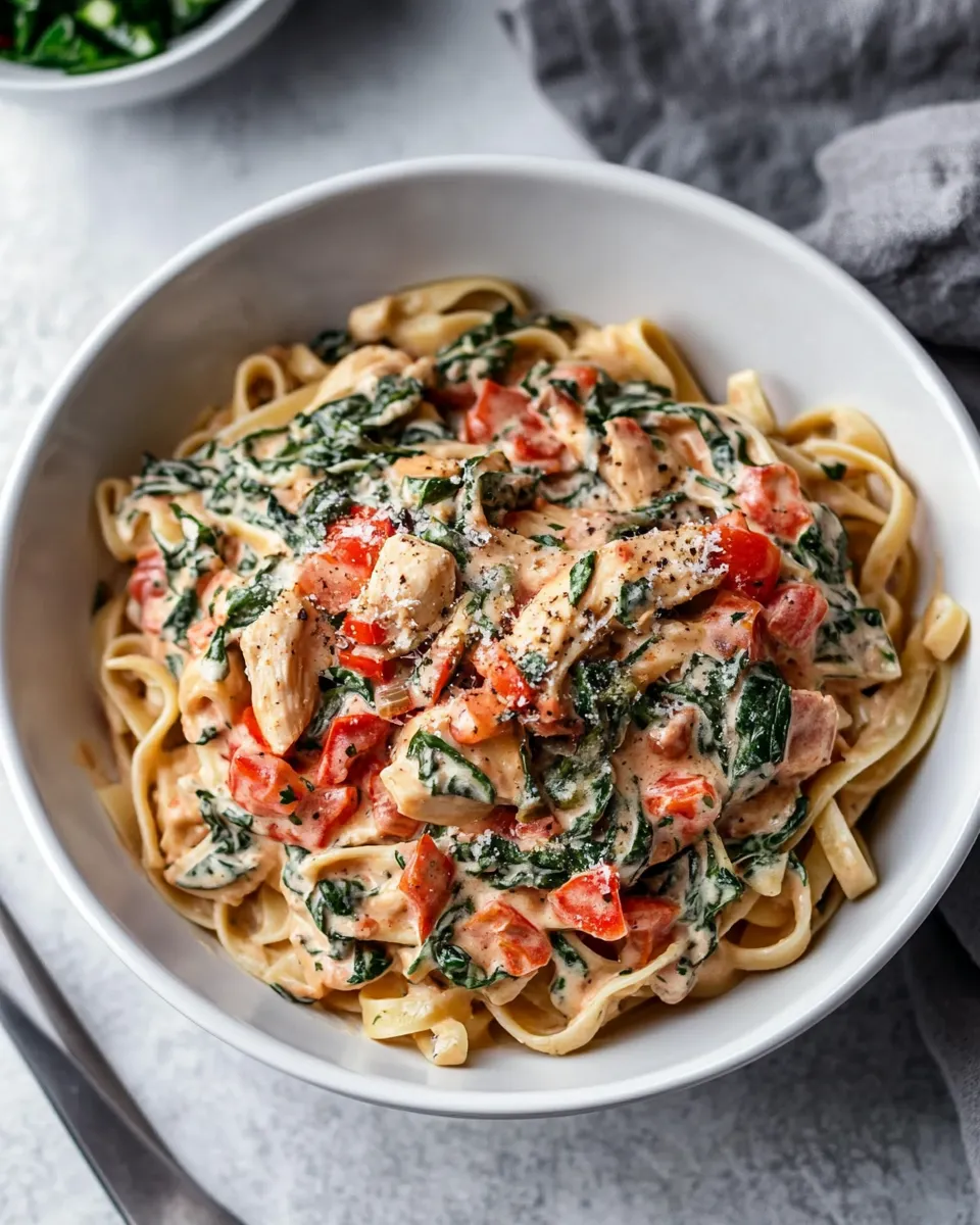 Classic Tuscan Chicken Pasta image