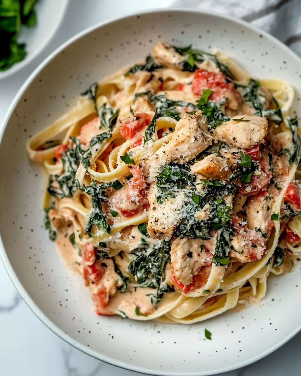 Easy Tuscan Chicken Pasta recipe photo
