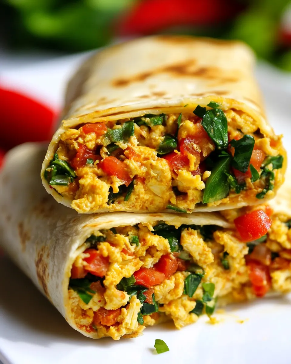Homemade Vegan Breakfast Burritos photo