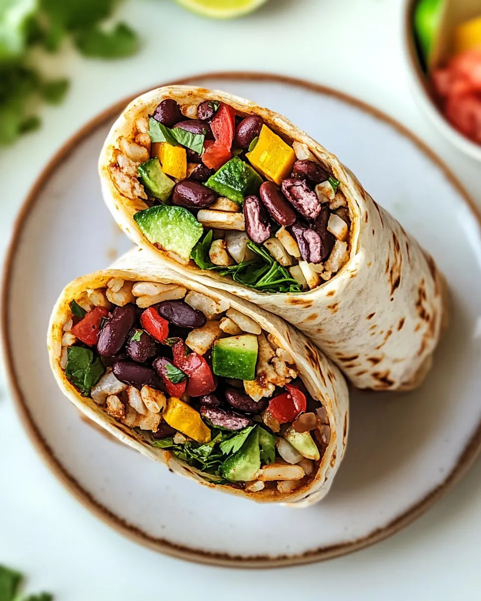 Delicious Vegan Burrito shot