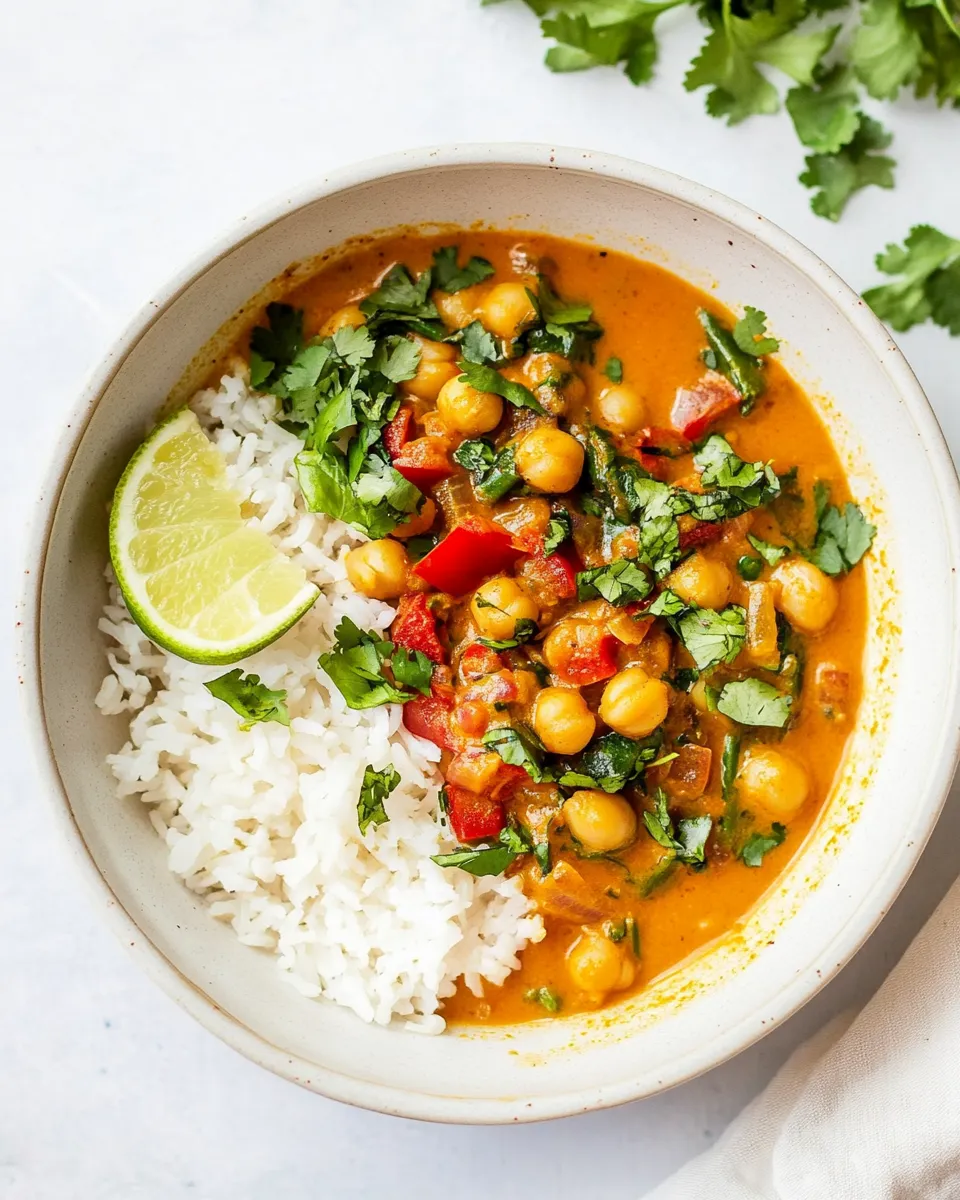 Easy Vegan Chickpea Curry recipe photo