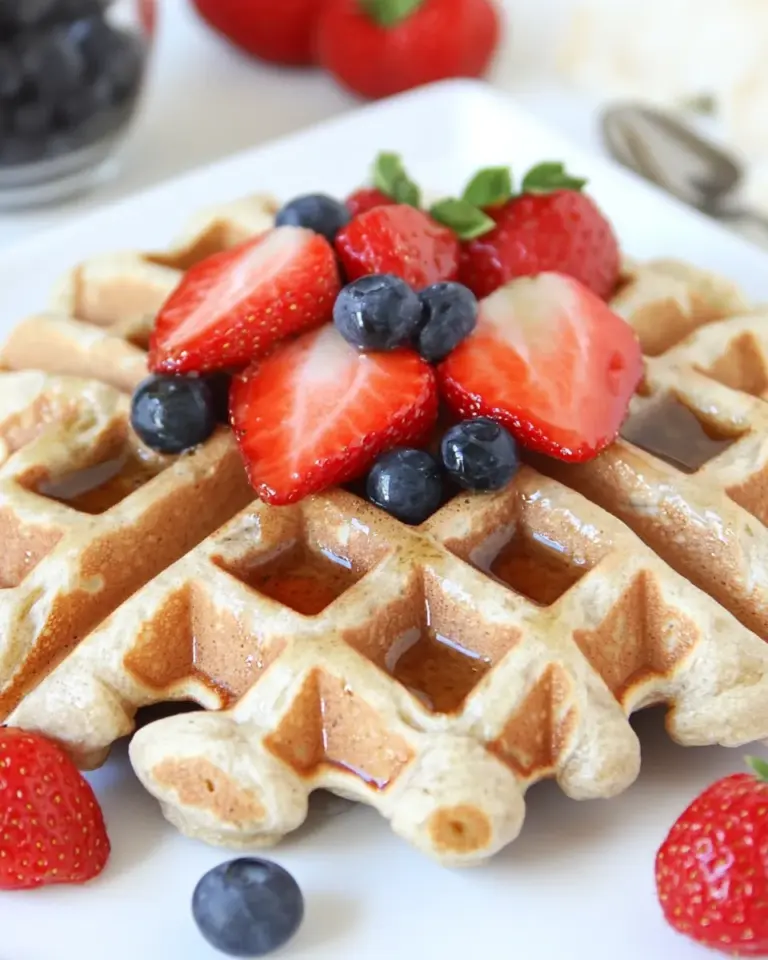 Homemade Vegan Gluten-Free Waffles (Oil-Free!) photo