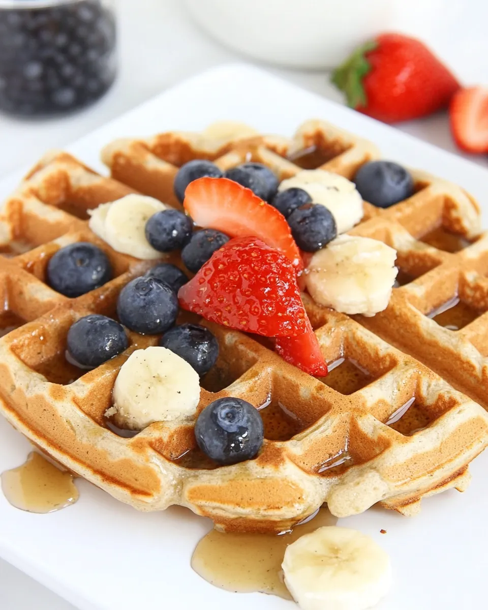 Classic Vegan Gluten-Free Waffles (Oil-Free!) image