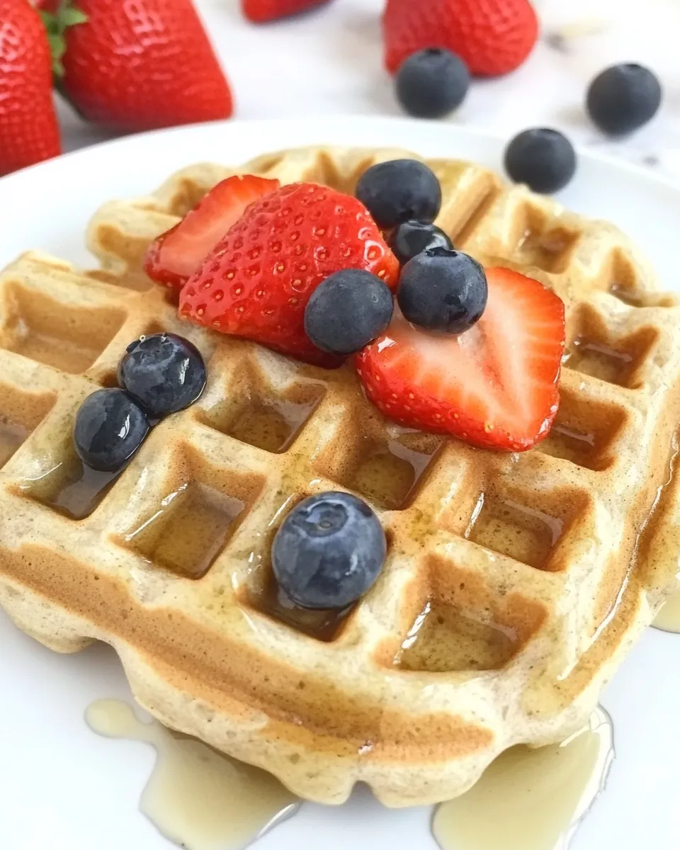 Easy Vegan Gluten-Free Waffles (Oil-Free!) recipe photo
