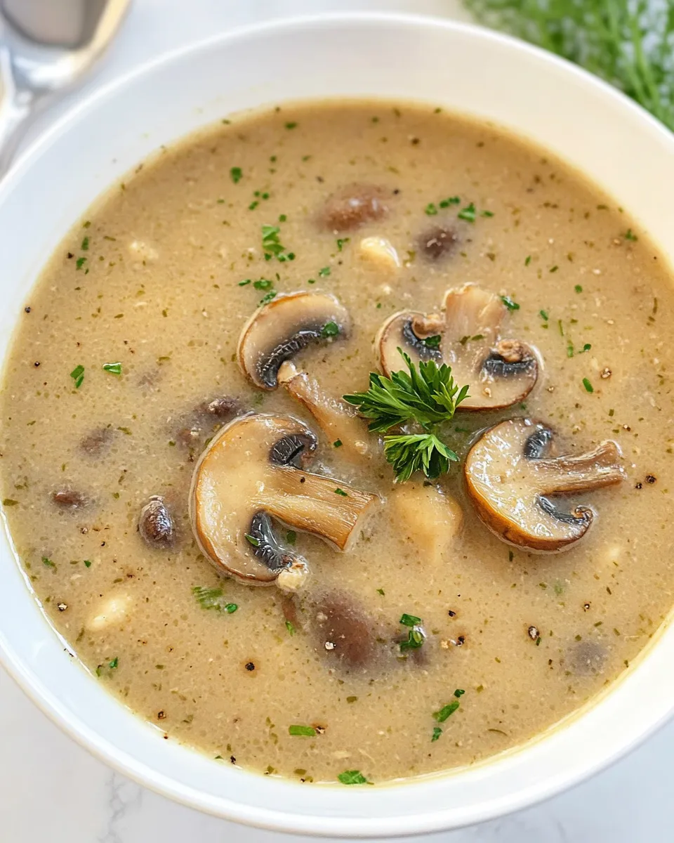 Homemade Vegan Mushroom Soup photo