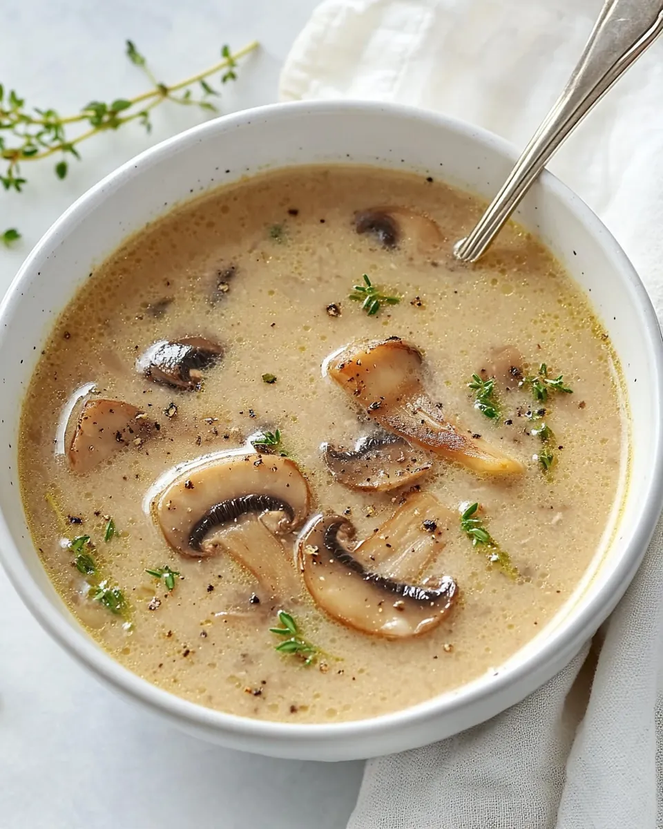 Classic Vegan Mushroom Soup image