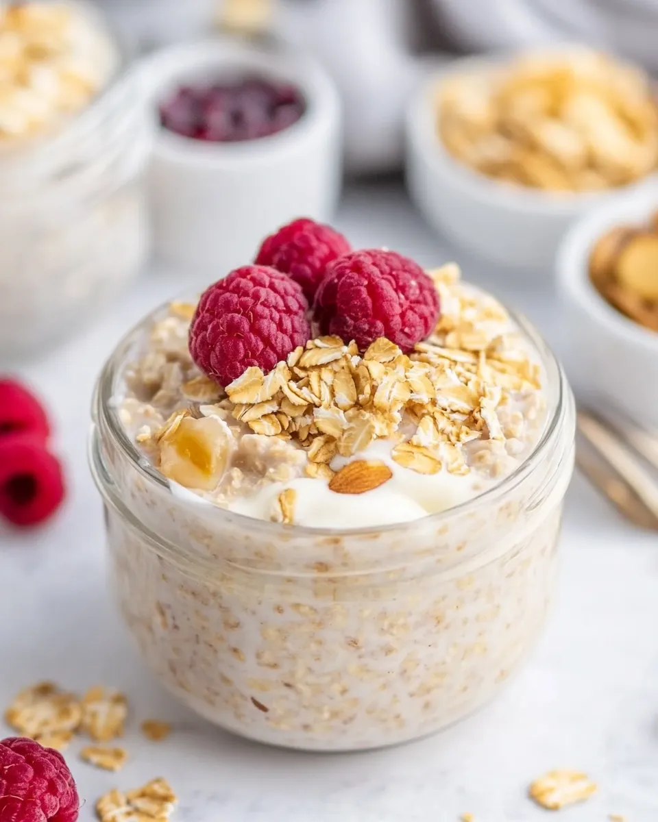 Easy Vegan Overnight Oats food shot