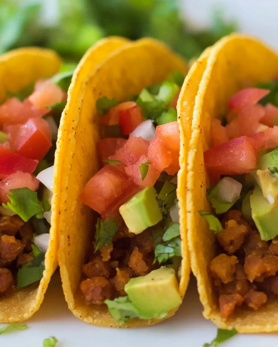 Delicious Vegan Tacos shot