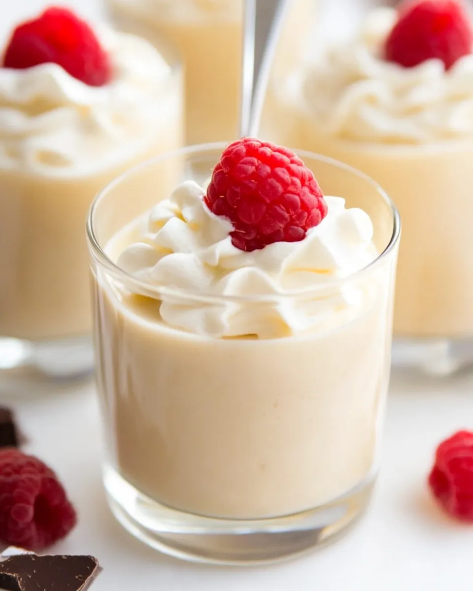 Delicious Vegan White Chocolate Mousse shot