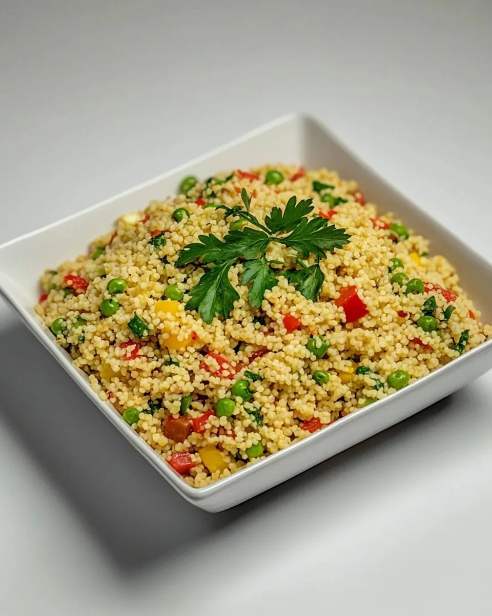 Healthy Vegetarian Couscous shot