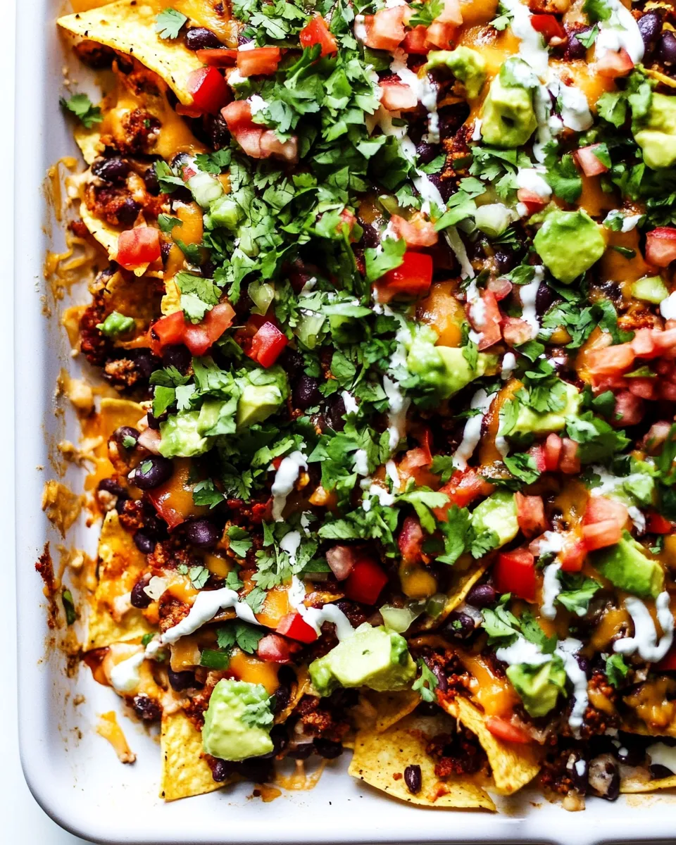Homemade Vegetarian Nachos photo