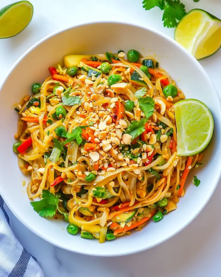 Homemade Vegetarian Pad Thai photo