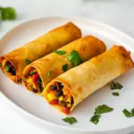 Homemade Vegetarian Taquitos photo