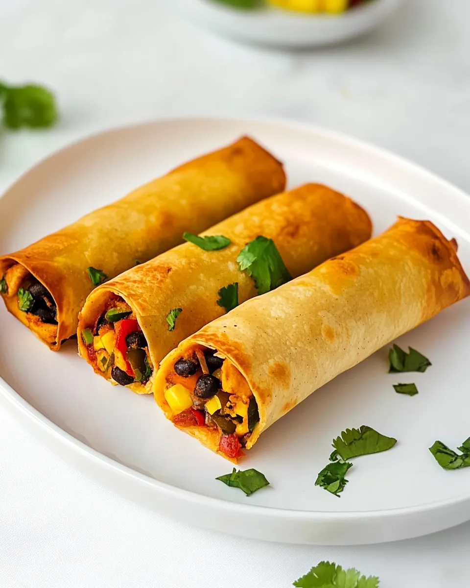 Homemade Vegetarian Taquitos photo