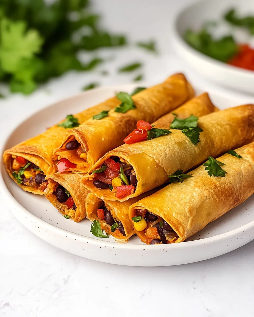 Easy Vegetarian Taquitos recipe photo