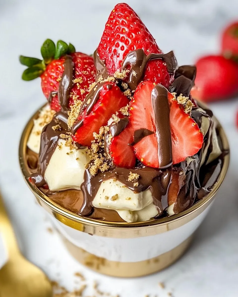 Easy Viral Dubai Chocolate Strawberry Cup recipe photo