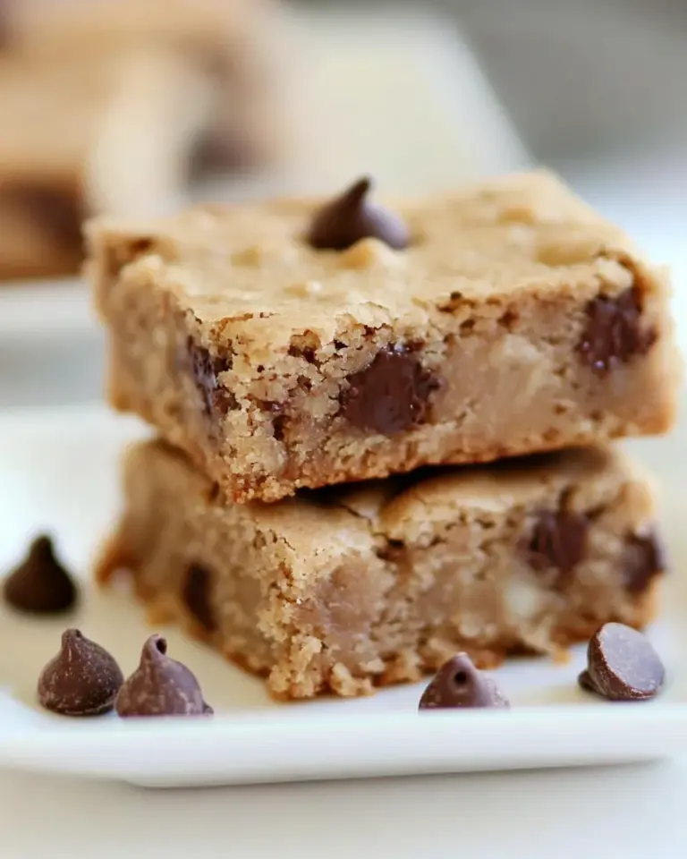 Homemade Walnut Chocolate Blondies photo