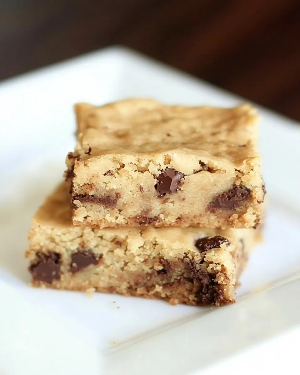 Easy Walnut Chocolate Blondies recipe photo