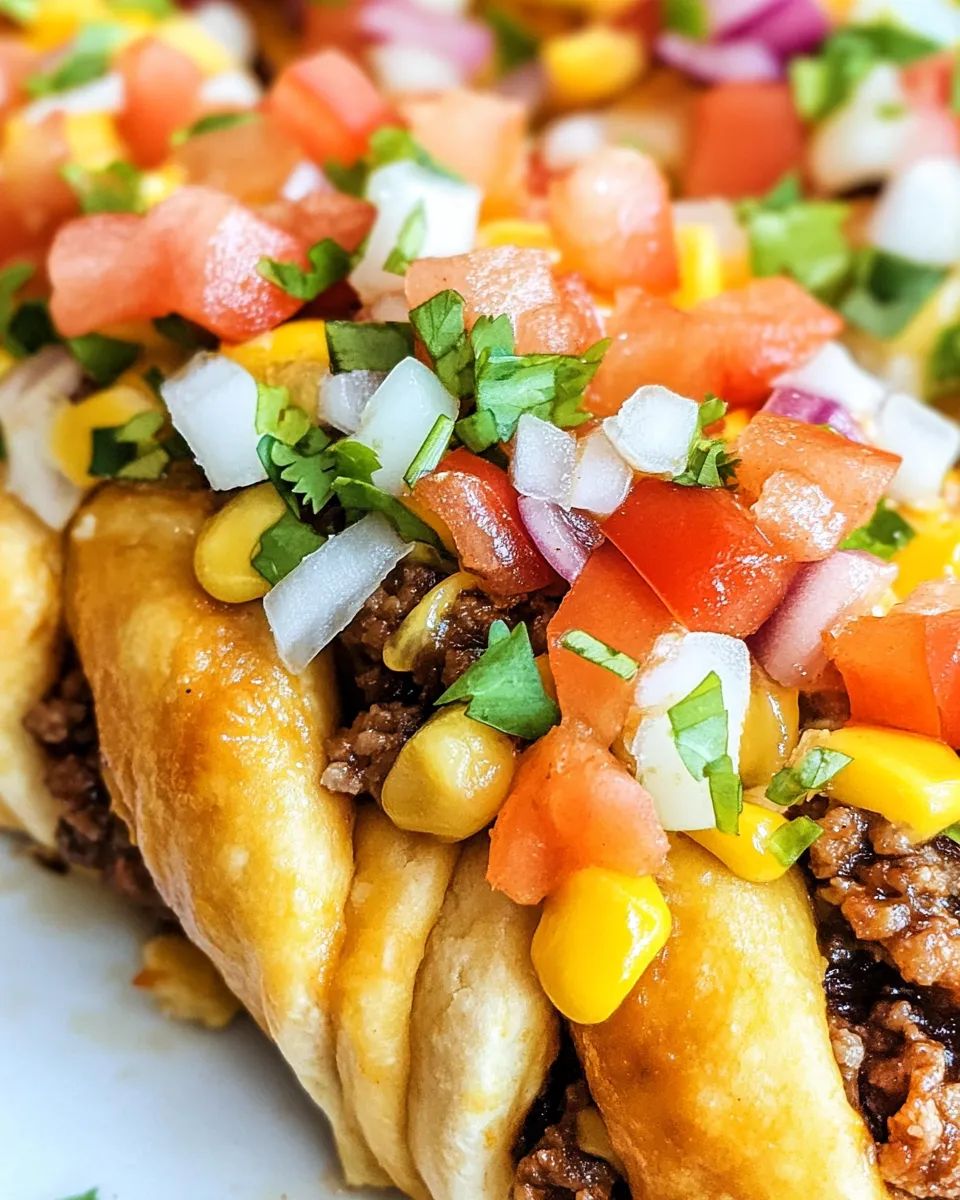 Homemade Weeknight Taco Braid shot