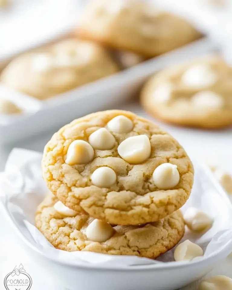 Homemade White Chocolate Macadamia Nut Pudding Cookies photo
