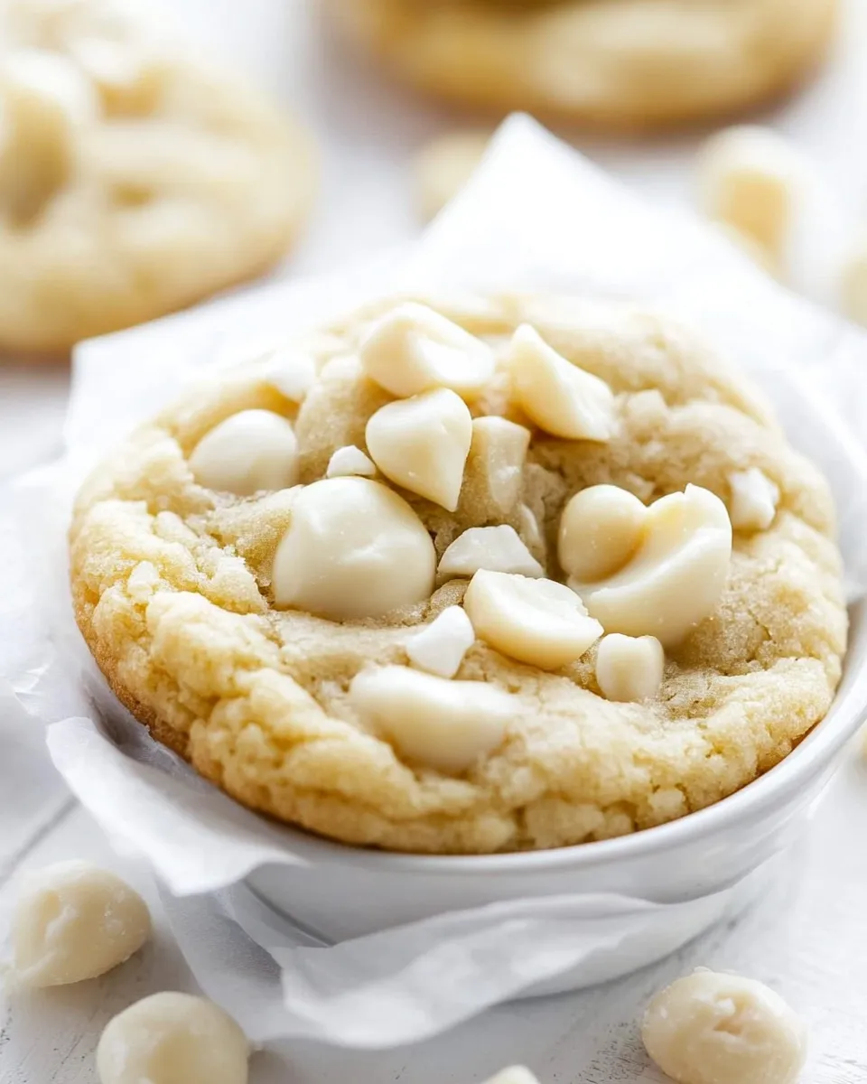 Easy White Chocolate Macadamia Nut Pudding Cookies recipe photo