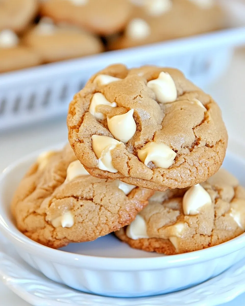 Homemade White Chocolate Peanut Butter Cookies photo