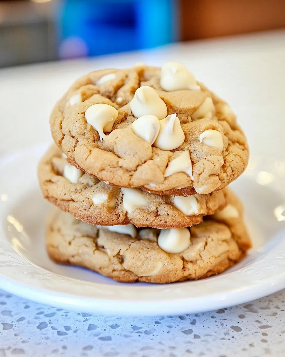 Easy White Chocolate Peanut Butter Cookies image