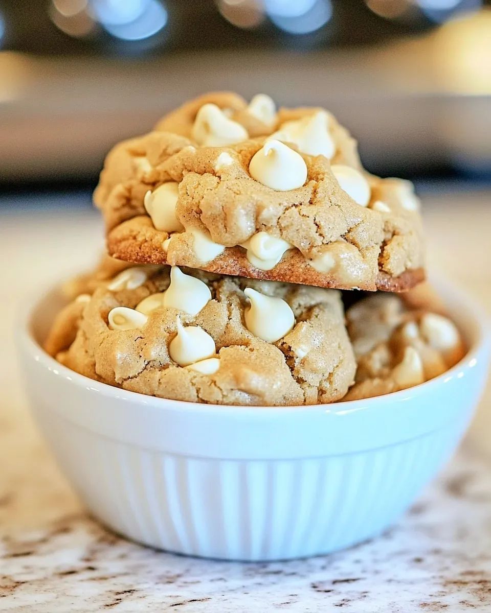 Classic White Chocolate Peanut Butter Cookies dish photo