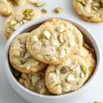 Homemade White Chocolate Pistachio Pudding Cookies photo