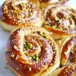 Homemade White Chocolate & Pistachio Babka Rolls recipe photo