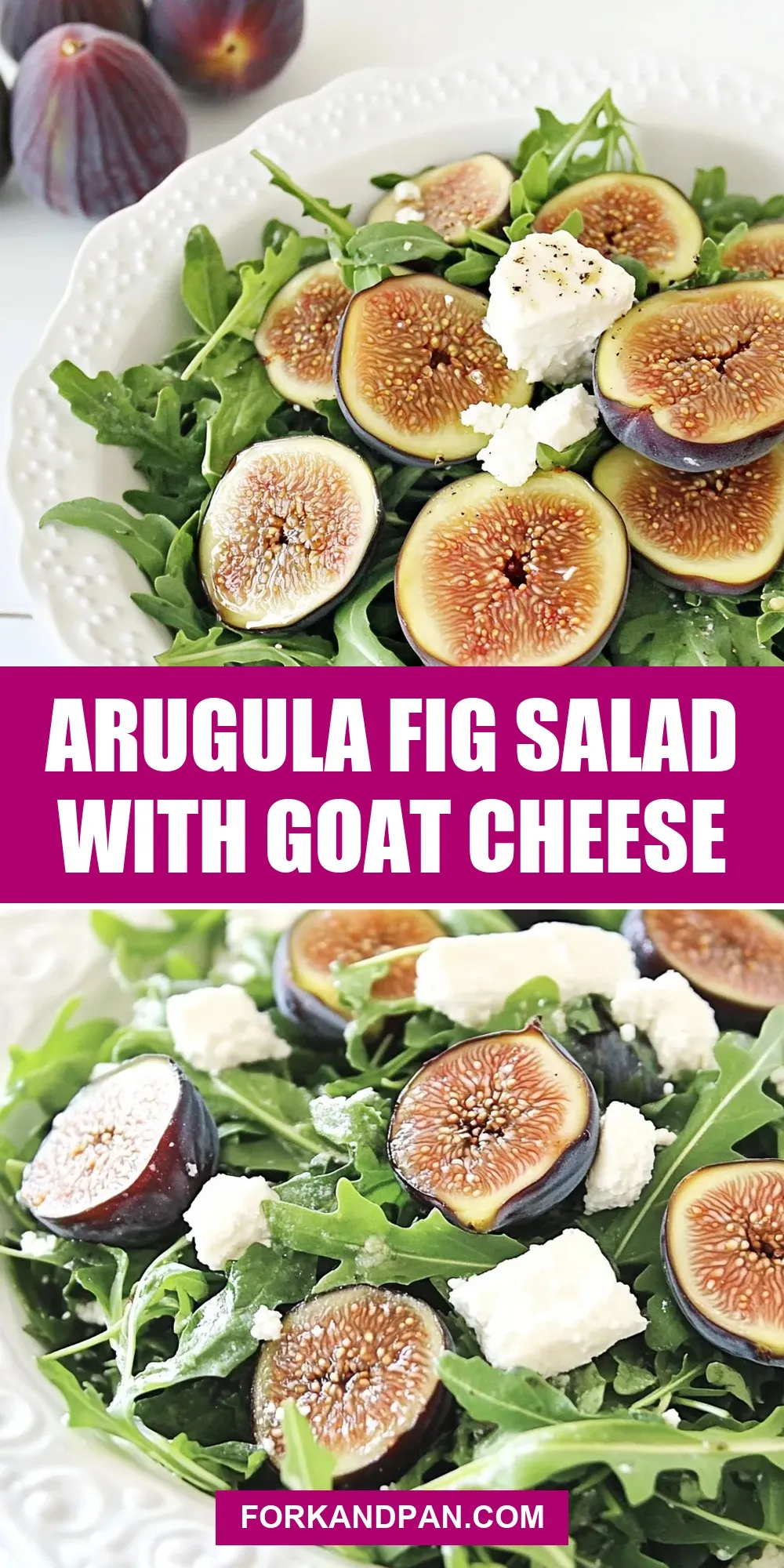 Easy Arugula Fig Salad With Goat Cheese Recipe