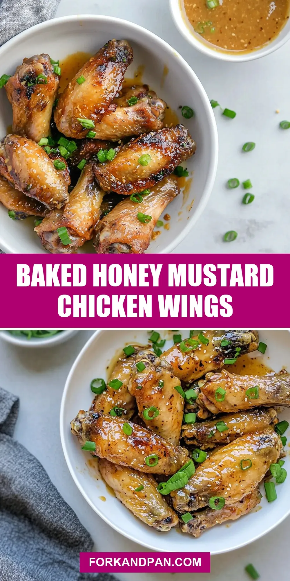Easy Baked Honey Mustard Chicken Wings Recipe