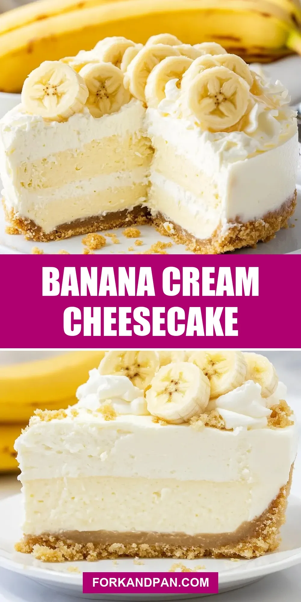 Banana Cream Cheesecake Recipe