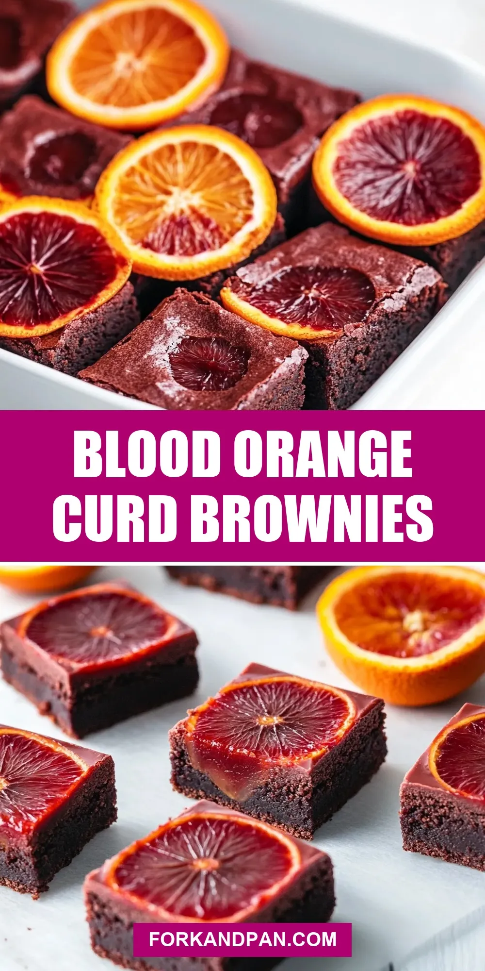 The Best Blood Orange Curd Brownies Ever