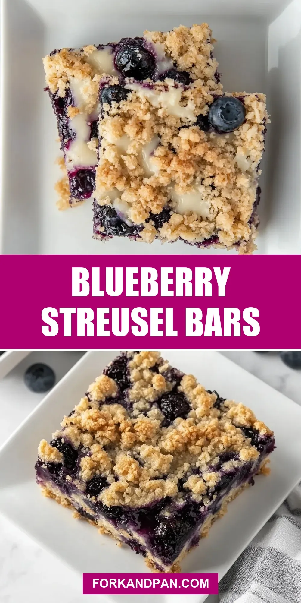 Easy Blueberry Streusel Bars