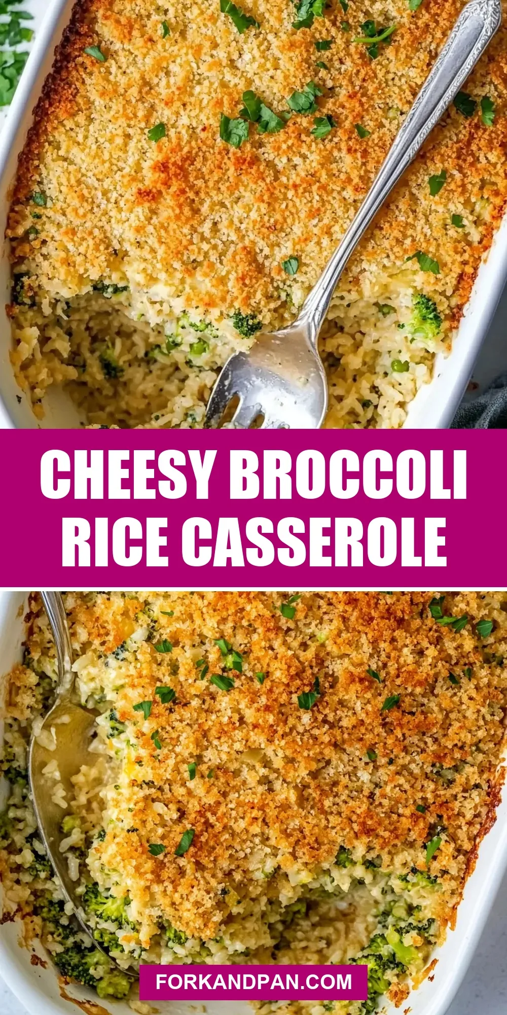 The Best Cheesy Broccoli Rice Casserole