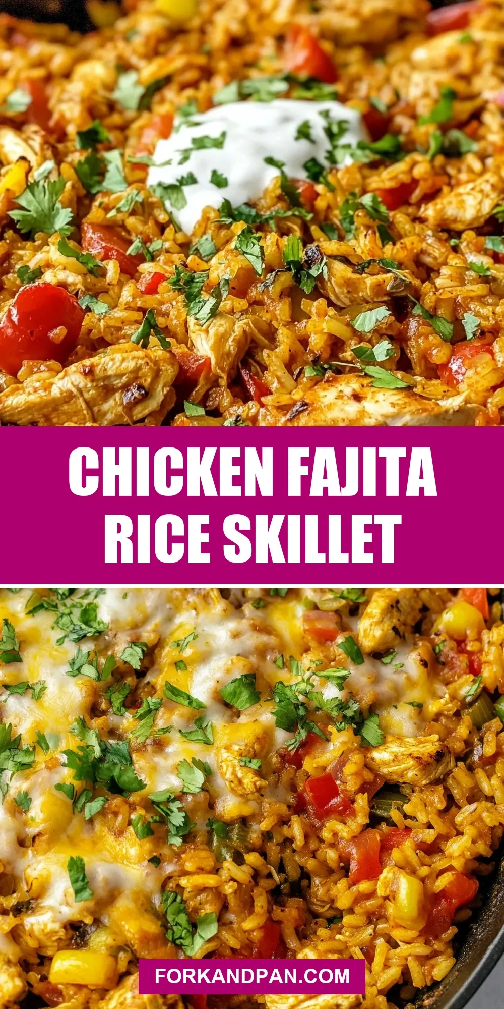 The Best Chicken Fajita Rice Skillet Ever