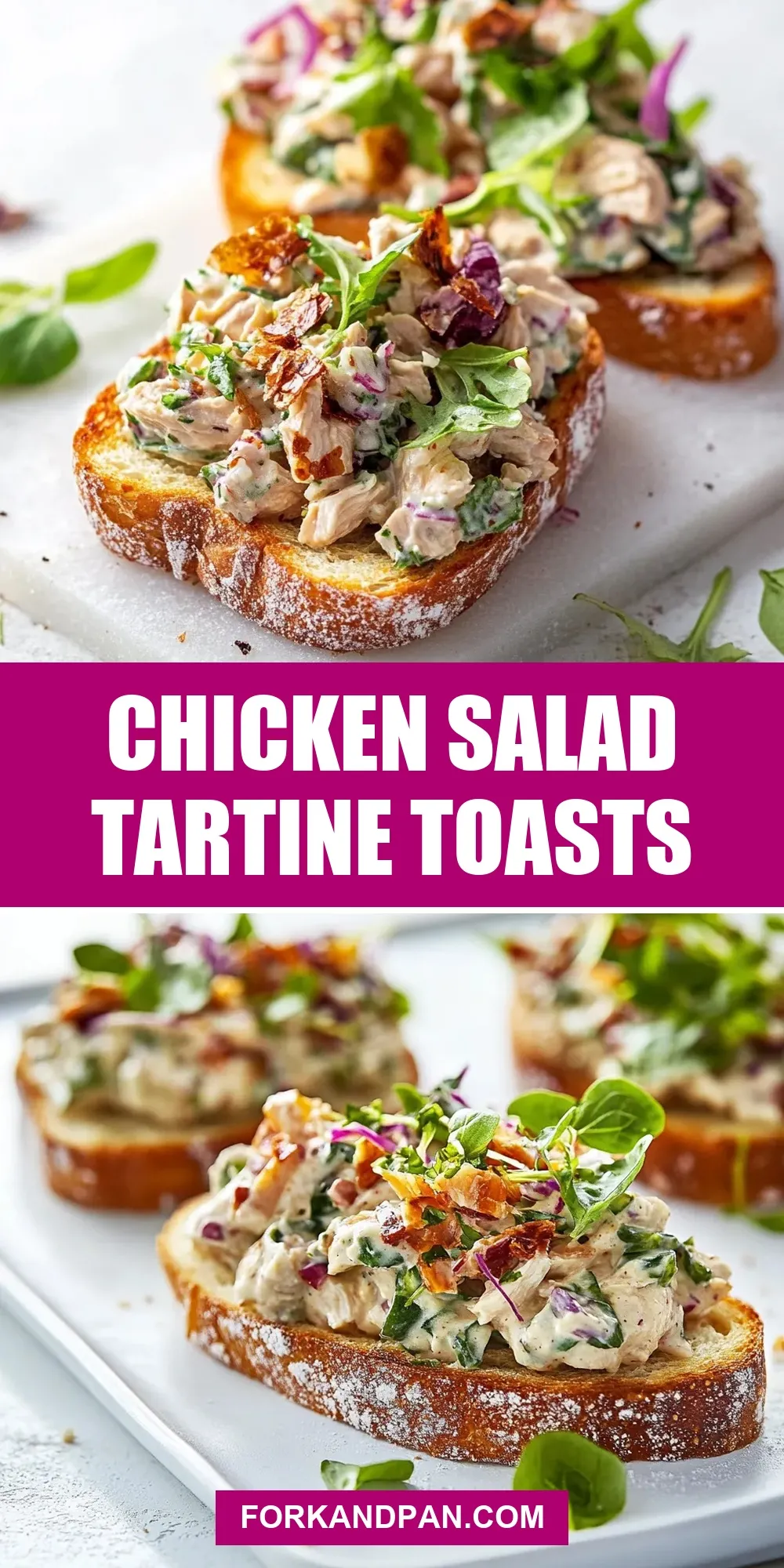 Chicken Salad Tartine Toasts (Ultimate & Delicious)