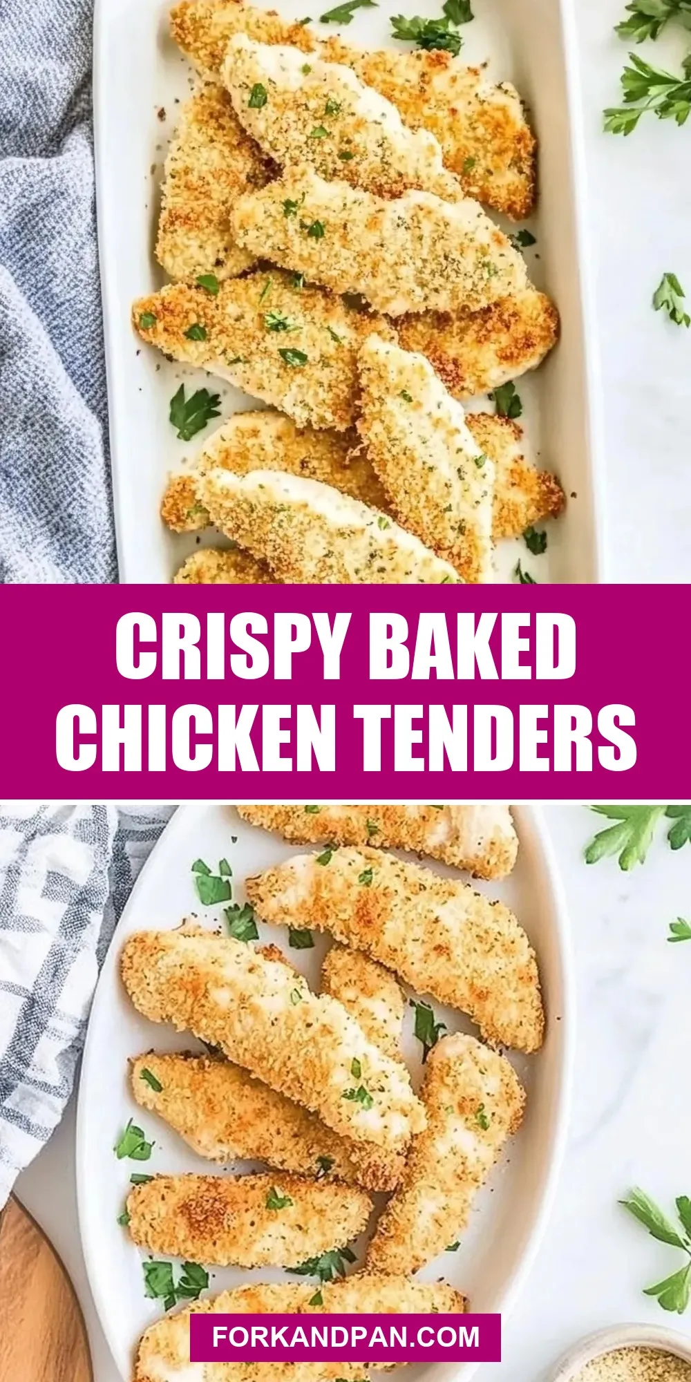 Easy Crispy Baked Chicken Tenders Recipe