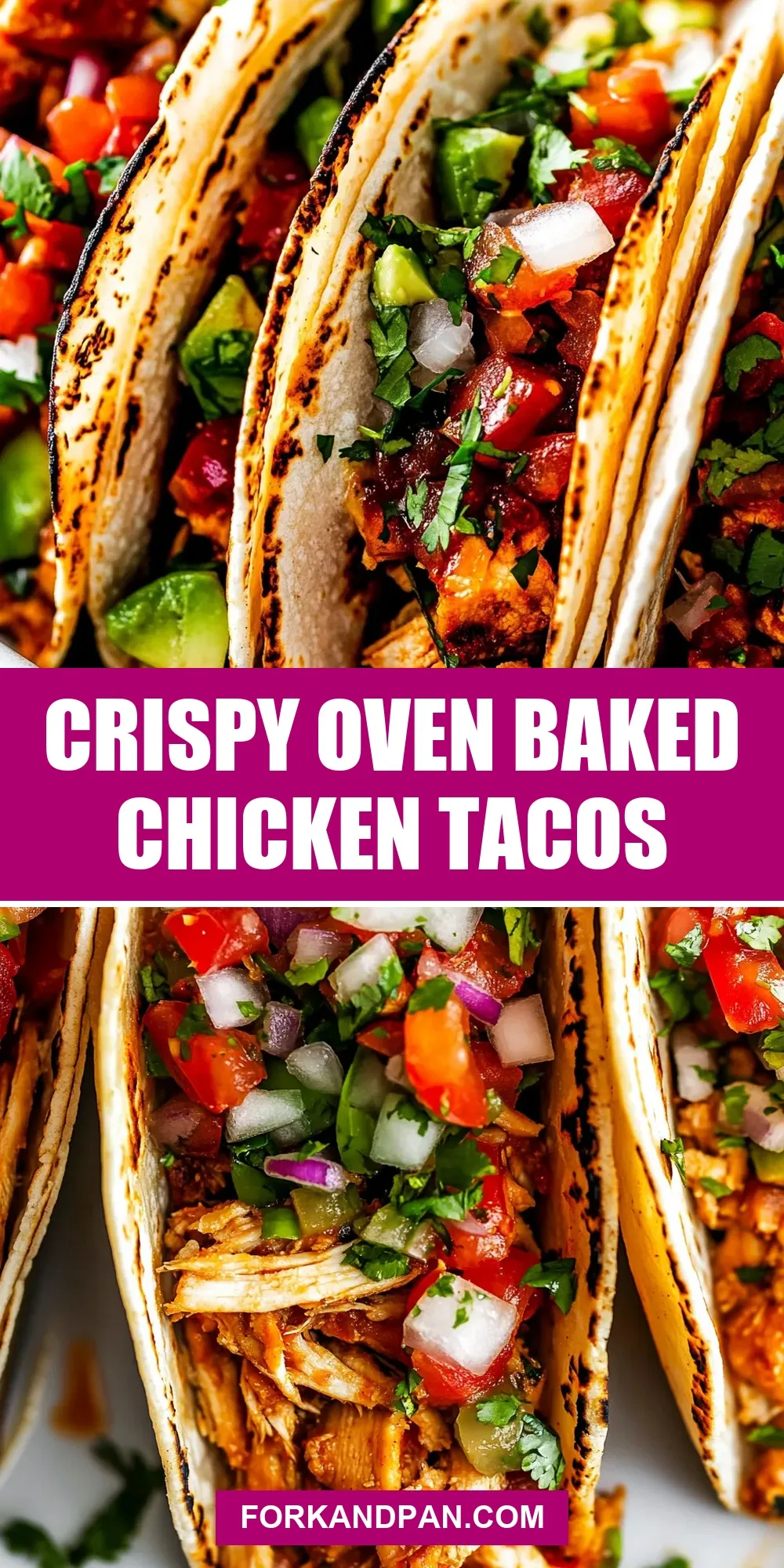 Crispy Oven Baked Chicken Tacos (Flavorful & Delicious)