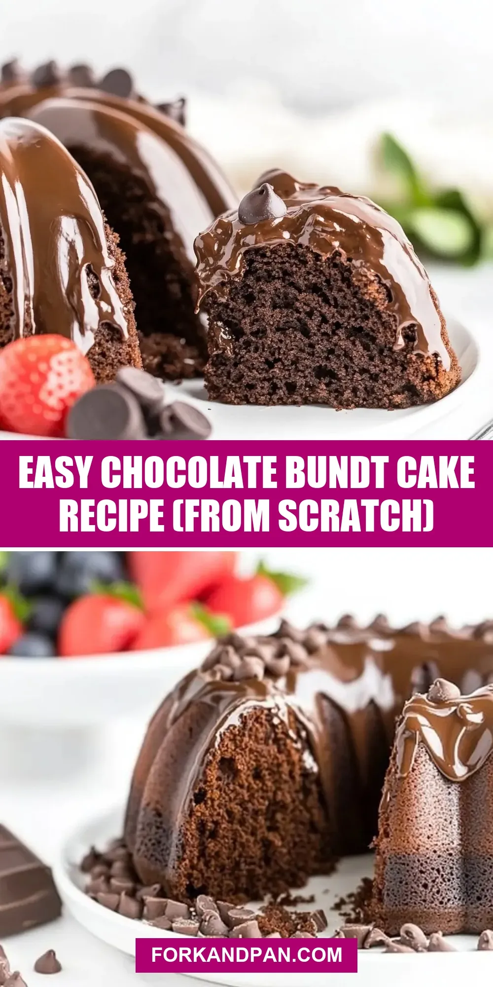 How To Make Creamy Easy Chocolate Bundt Cake  (From Scratch)