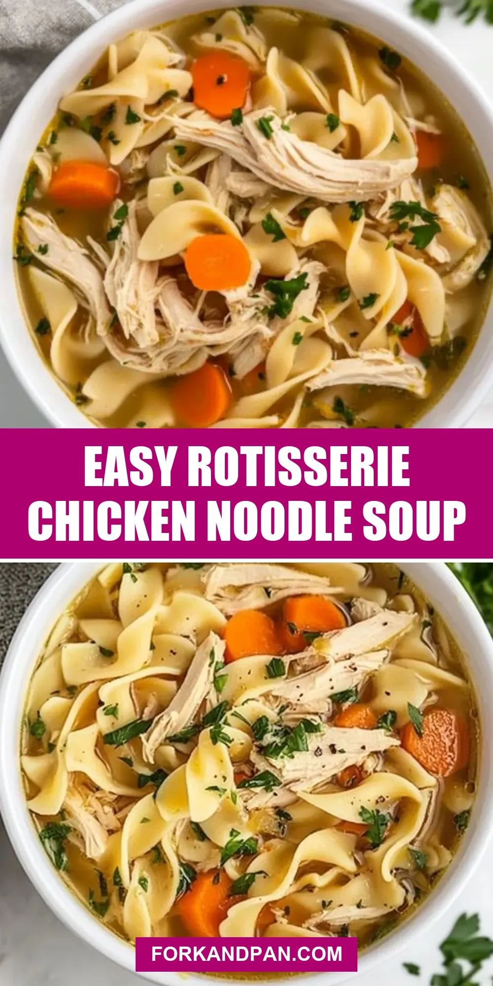 Easy Easy Rotisserie Chicken Noodle Soup Recipe