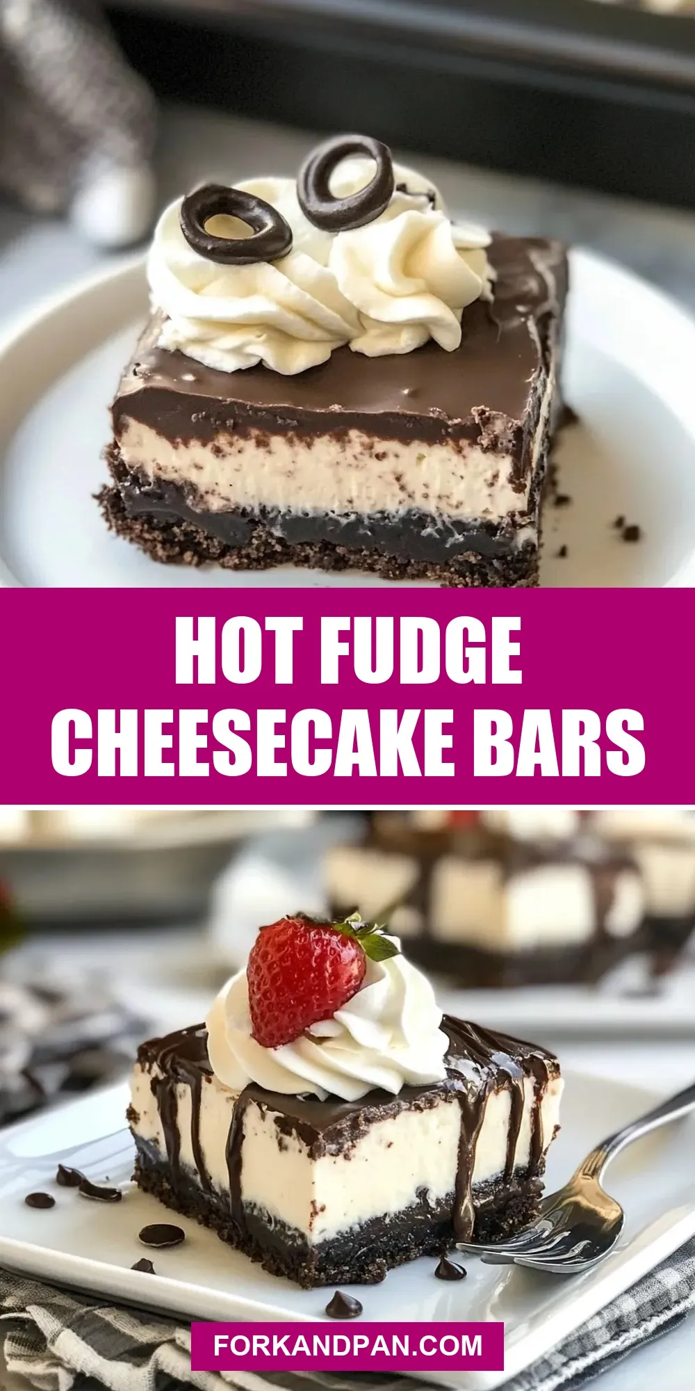 How To Make Creamy Hot Fudge Cheesecake Bars