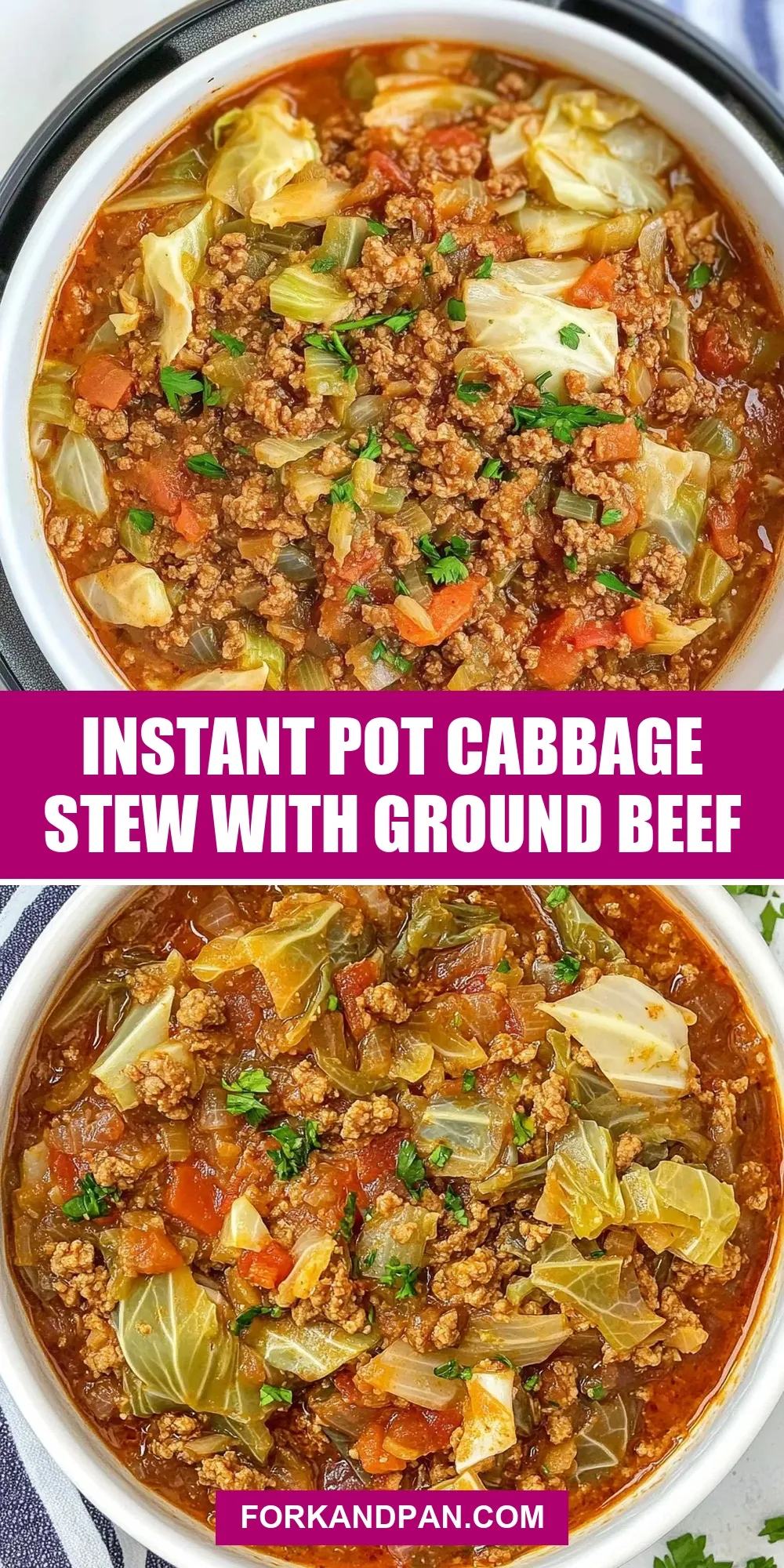 How To Make Delicious Instant Pot Cabbage Stew With Ground Beef