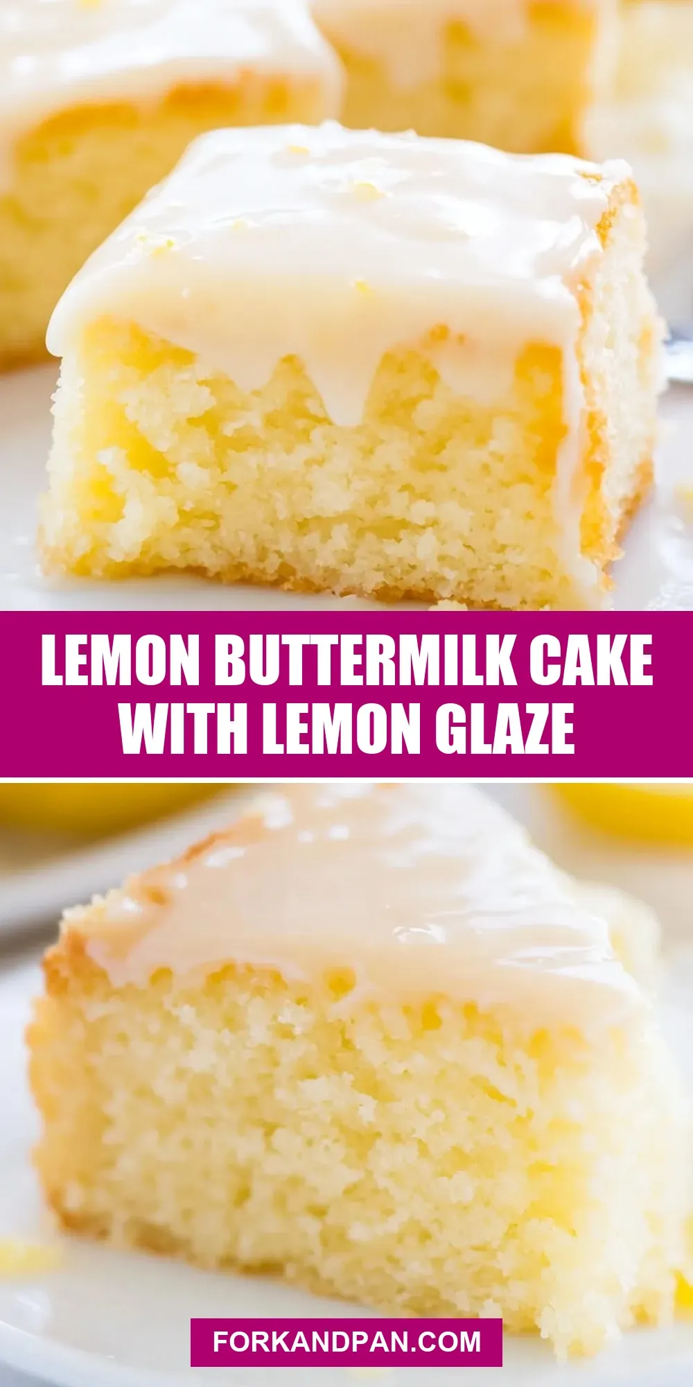 Easy Lemon Buttermilk Cake With Lemon Glaze Recipe