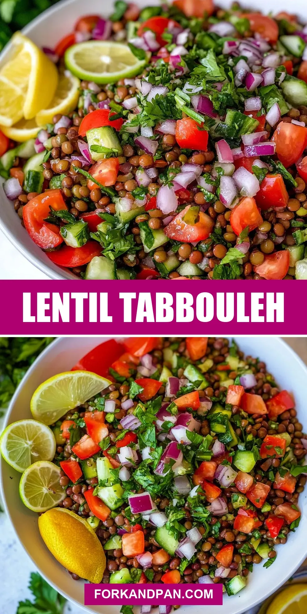 The Best Lentil Tabbouleh Ever
