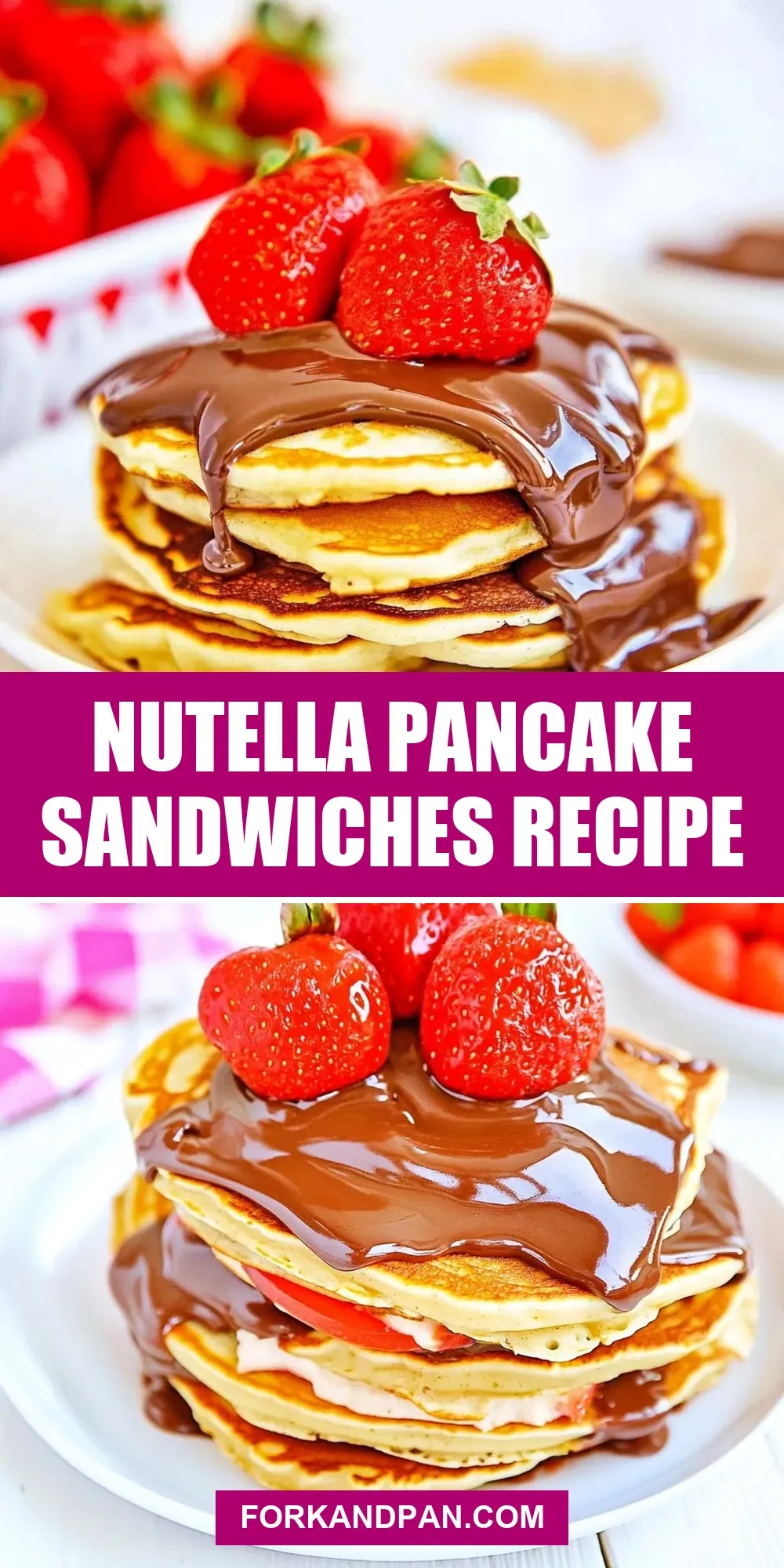Nutella Pancake Sandwiches Recipe