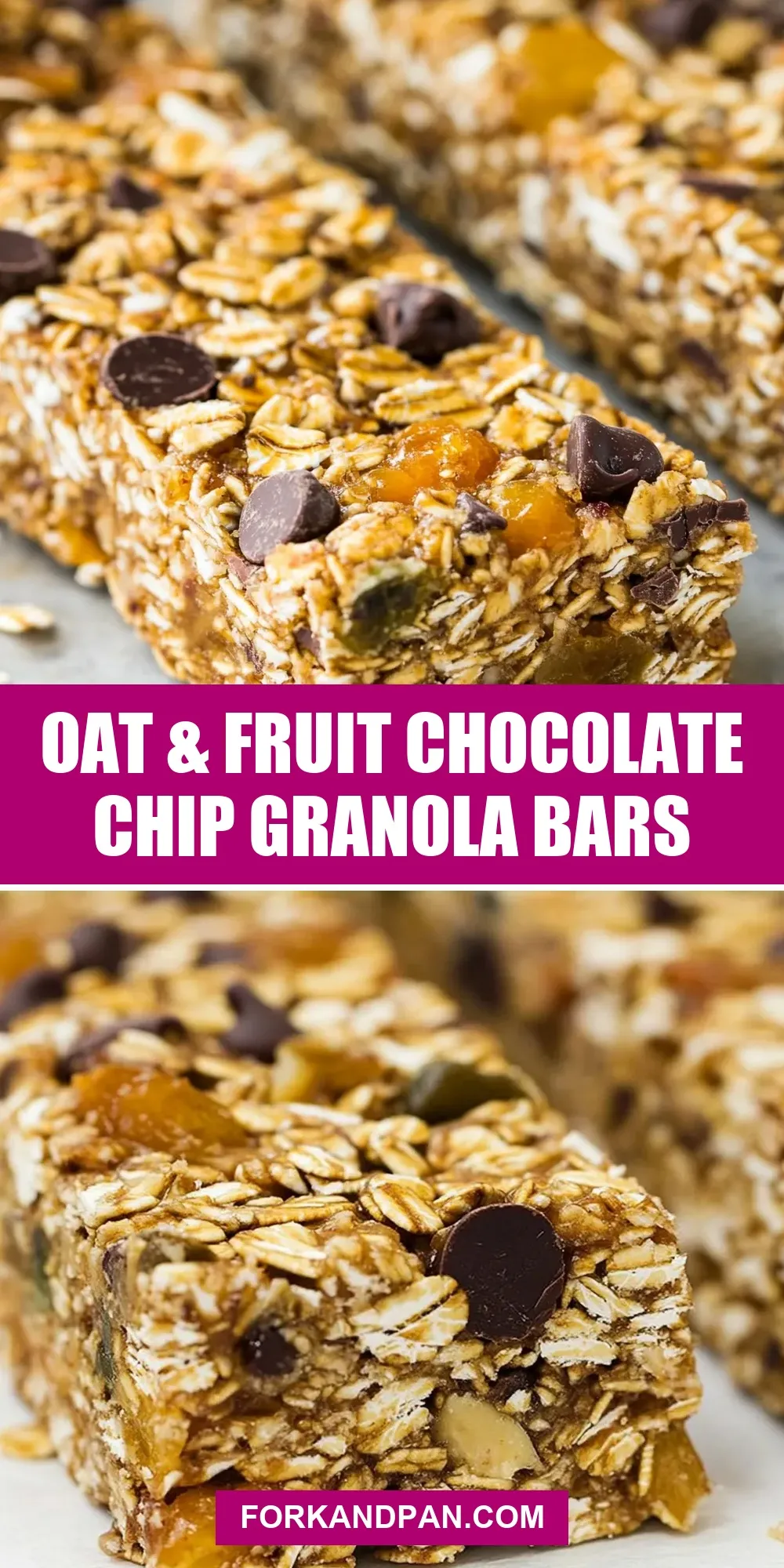 How To Make Amazing Oat & Fruit Chocolate Chip Granola Bars