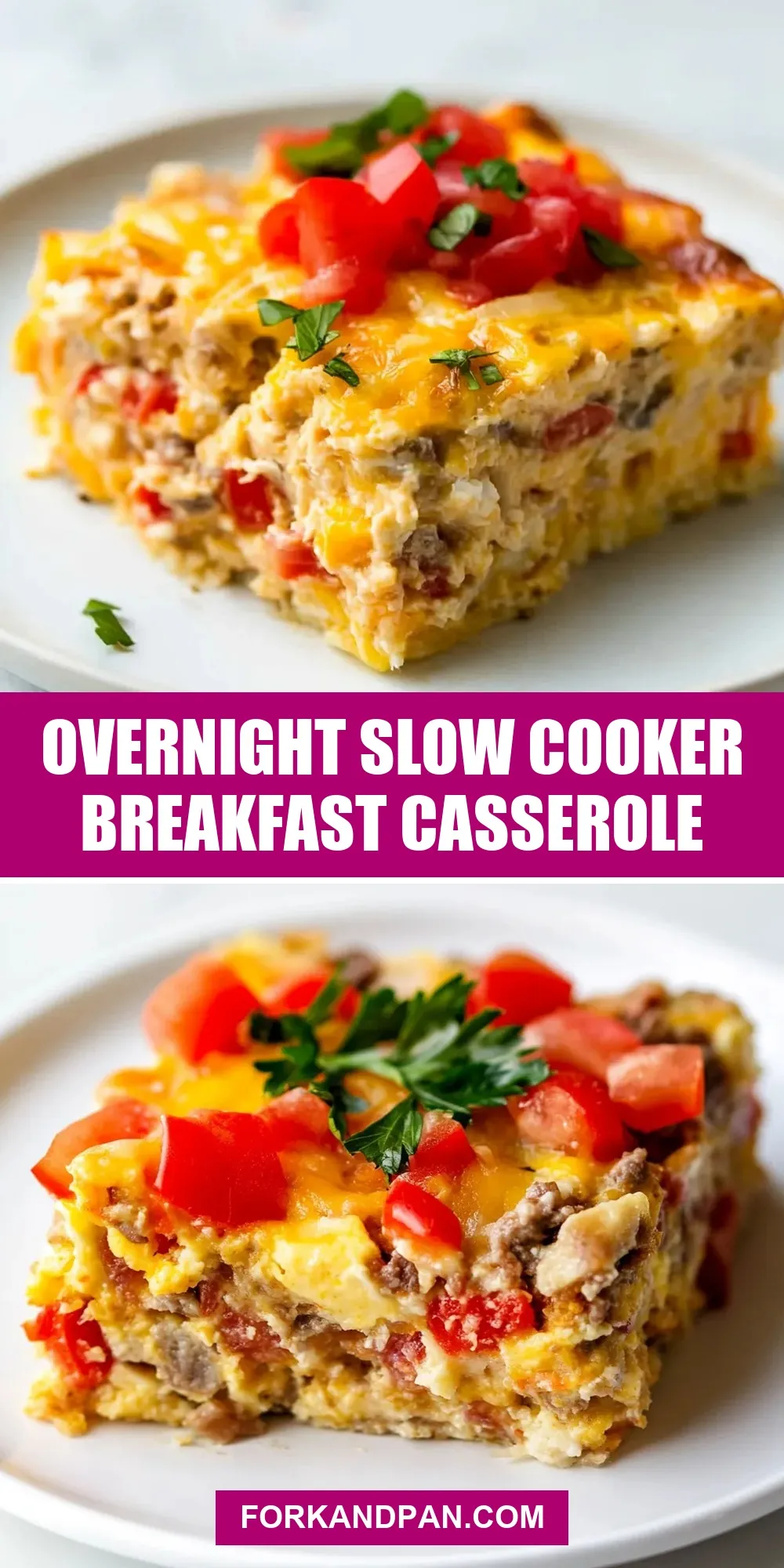 Overnight Slow Cooker Breakfast Casserole Recipe