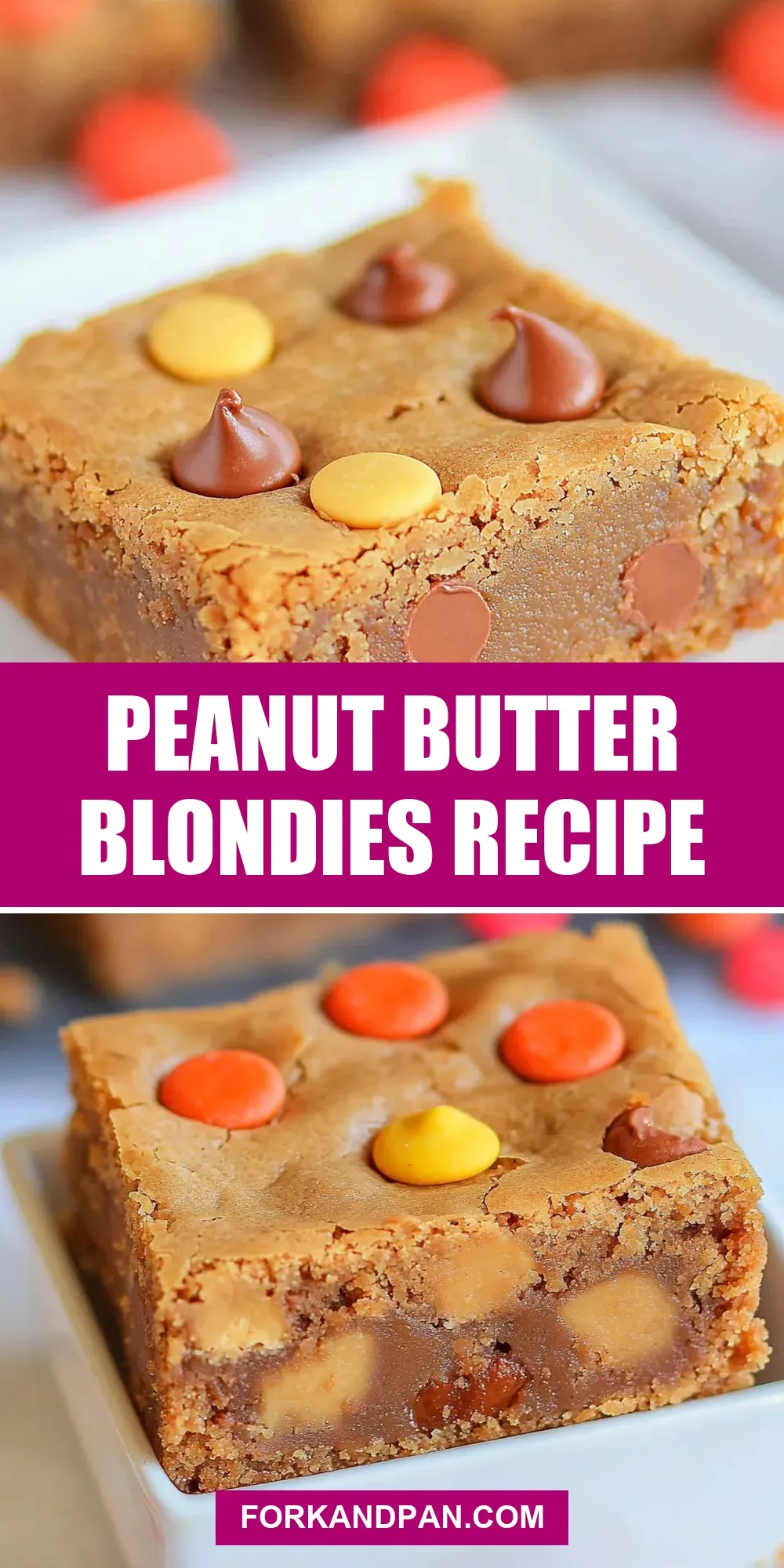 Peanut Butter Blondies (Creamy & Delicious)